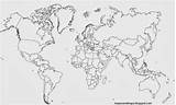 Planisferio División Política Mapamundi Continentes Mudo Blanco Mundi Politico Nombra sketch template