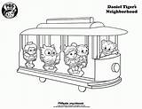 Daniel Tiger Coloring Pages Printable Neighborhood Kids Trolley Sid Kid Science Birthday Printables Color Print Pbs Colouring Train Sheets Party sketch template