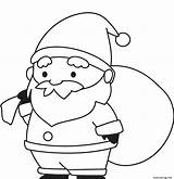 Coloriage Cadeaux Pere Natale Colorare Babbo Sacco Pages Sack Claus Disegno sketch template