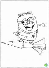 Coloring Minions Dinokids Drawing Print Omalovanky Mimoni Close Despicable Funny sketch template