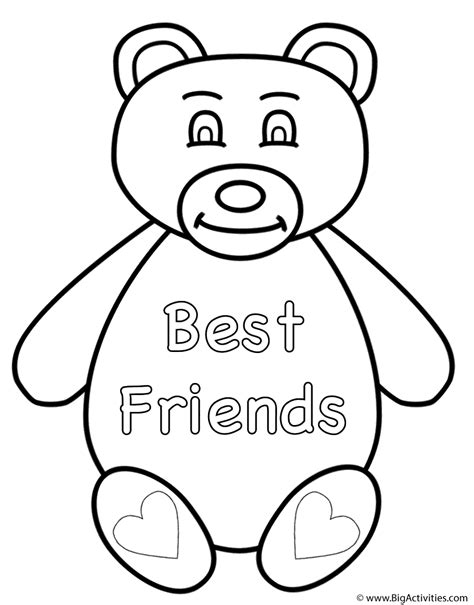 friend colouring pages