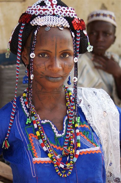 Fulani Woman At Market Serti Nigeria African Culture