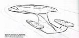 Enterprise Trek Star 1701 Sketch Ncc Concept Starship Uss Drawing Generation Next Ships Probert Andrew Line Fsd Redesign Sketches Board sketch template