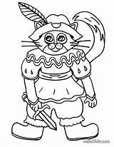 Cat Fairy Coloring Pages Color Hellokids Print Sword sketch template