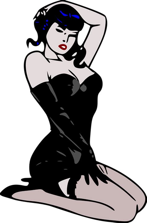 free vector graphic woman pinup vintage people sexy free image
