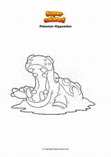 Pokemon Hippowdon Gigamax Supercolored Tierra Meowth sketch template