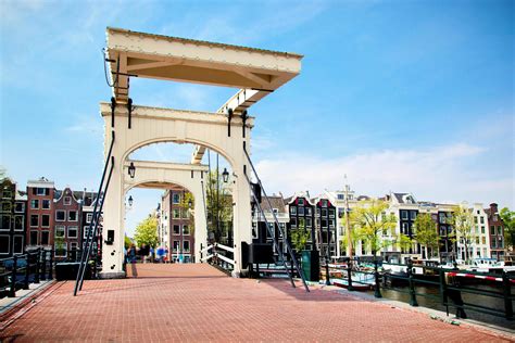 amsterdam netherlands   magere brug skinny bridge amsterdam  stock photo