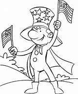 July 4th Coloring Pages Independence Printables Fourth Kids sketch template