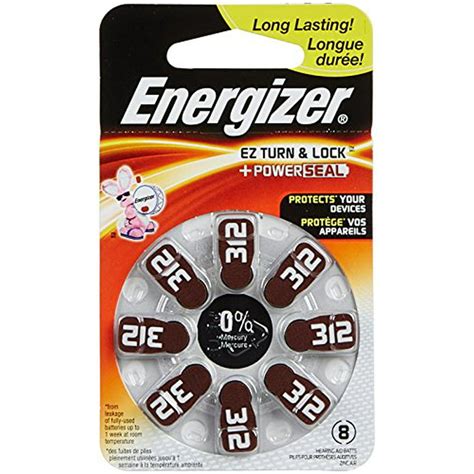 energizer ez turn lock size  longest lasting hearing aid batteries walmartcom walmartcom