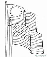 Coloring Flag American Pages Flags History Printable Kids Patriotic Sheet America Sheets Heritage Color Girls Ross Betsy Patrioticcoloringpages Star Colors sketch template