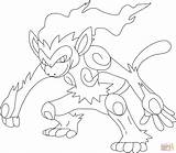 Coloring Pages Infernape Pokemon Drawing Printable sketch template