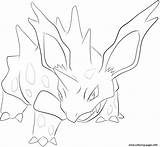 Nidorino Pokemon Coloring Pages Gerbil Lilly Lineart Printable Drawing Deviantart sketch template