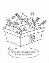 Coloring Recycling Please sketch template