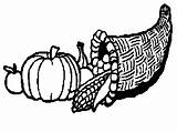 Cornucopia Coloring Thanksgiving Horn Basket Clip Clipart Cliparts Plenty Thanks Sheet Library Color Pages Sheets Usually Fruits Nuts Filled Means sketch template