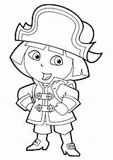 Pirate Coloring Pages Pirates Little Kids Dora Cartoon Categories Coloringonly sketch template