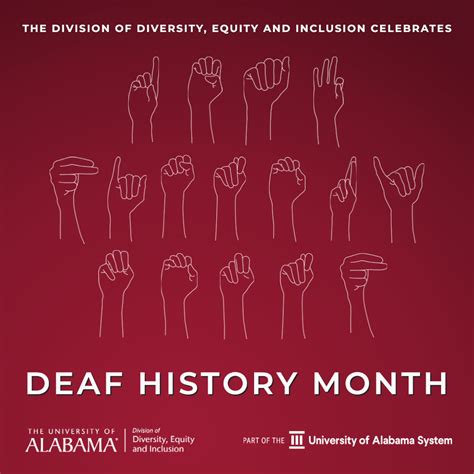 deaf history month diversity  university  alabama