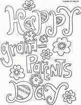 Grandparents Grandparent Poem Alley Colouring Grandpa Thesprucecrafts Mothers Grandmother sketch template