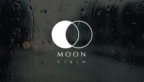 moon  crescent logo   rainy window