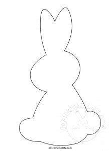 easter bunny printable template easter template