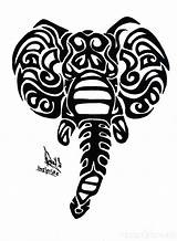 Elephant Tribal Tattoo Drawing Tattoos Designs Drawings Head African Ankle Stencils Henna Tattoes Getdrawings Elephants Animal Tattoodaze sketch template