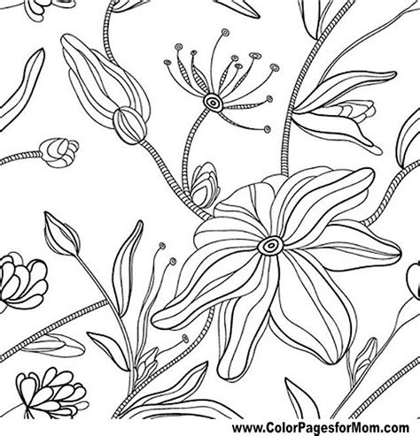 flower coloring page  colorful flowers flower coloring pages