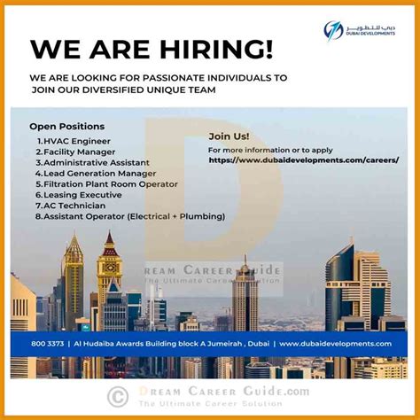 dubai developments careers latest job openings