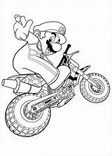 Coloring Mario Pages Kart Super Printable Popular Print Colouring sketch template