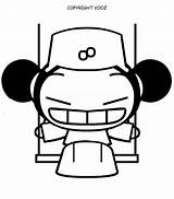 Pucca Coloring Pages Site Printables Characters Cartoon sketch template