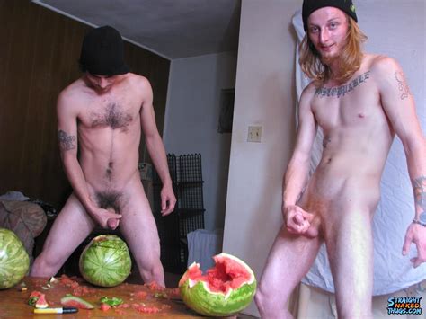 straight southern naked rednecks fuck some watermelons with their big dicks redneck cock