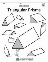 Prism Triangular Prisms Salamanders Hexagonal sketch template