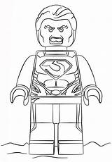 Klocki Colorear Legoman Acciaio Supereroi Uomo Disegno Kolorowanka Heros Stali Stampare Człowiek Drukuj sketch template