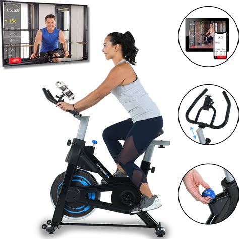 Exerpeutic Bluetooth Indoor Cycling Exercise Bike With Mycloudfitness