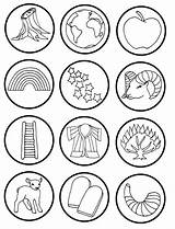 Coloring Jesse Tree Ornaments Symbols Printable Pages Printables Cliparts Clipart Templates Small Pdf Advent Christmas Kids Clip Craft Library Jesus sketch template