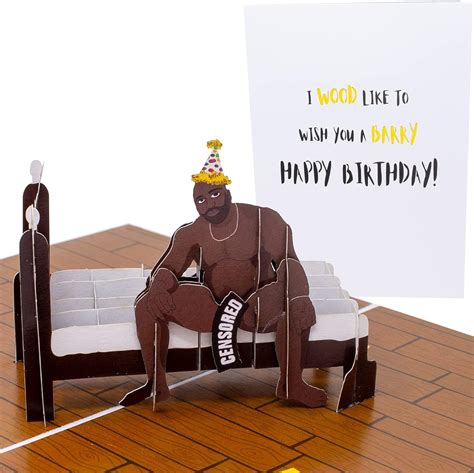 Funny Barry Wood Birthday Cards For Men Pop Up Meme Birthday Card For