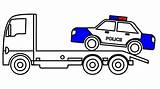 Coloring Truck Police Car Pages Carrier Kids Learn sketch template