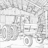 Tractor Deere sketch template