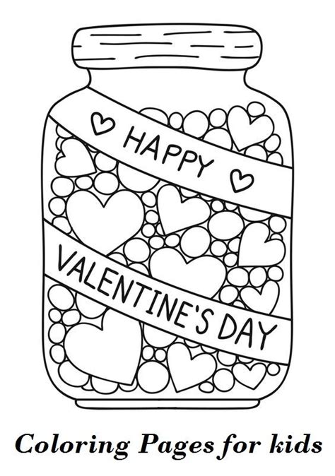printable valentine coloring pages printable valentine  day coloring