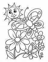 Spring Coloring Pages Print sketch template