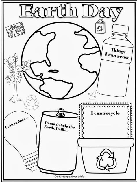 earth day printable booklet
