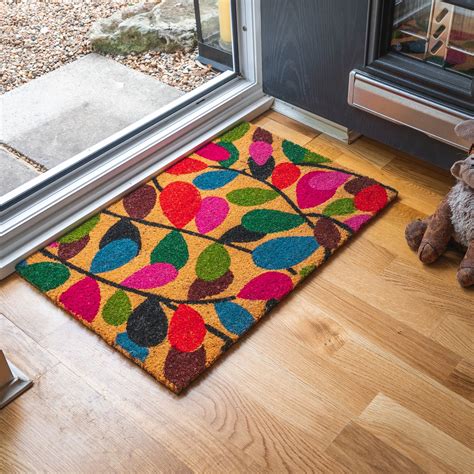 door mat doormats  slip natural coir  indoor outdoor home garden mats ebay