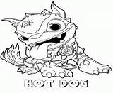 Coloring Dog Pages Skylanders Hot Series1 Giants Fire Printable Info sketch template