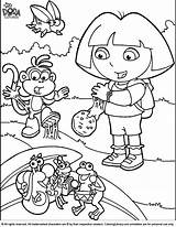 Dora Coloring Explorer Pages Printable Print Sheets Dates Bunch Parties Whole Birthday Play Them Use These Great Coloringlibrary sketch template