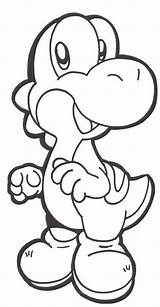 Yoshi Coloring Pages Baby Clipartmag Cute sketch template