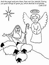 Coloring Pages Christmas Nativity Jesus Bible Story Baby Angel Printable Clipart Luke Color Shepherd Print Kids Cliparts Popular sketch template