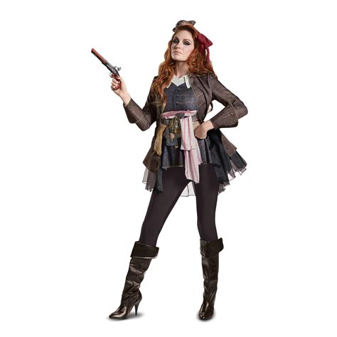 Pirates Of The Caribbean 5 Captain Jack Female Deluxe Adult Costume M