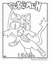 Coloring Pokemon Pages Litten Målarbild Målarböcker Popular Kids sketch template