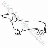 Coloring Wiener Dog Pages Click sketch template