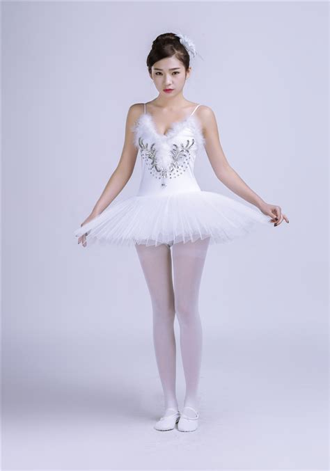 gymnastic leotard ballet tutu dress dress girls white adulto swan lake