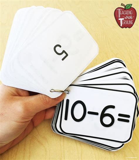printable subtraction flash cards subtraction subtractionflashcards