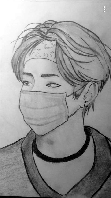 Suga Bts Drawing Easy In 2020 Kpop Drawings Drawings